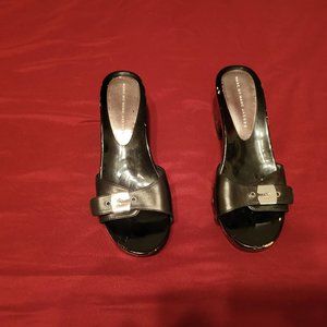 Mark Jacobs Black Wooden Shoes, 9